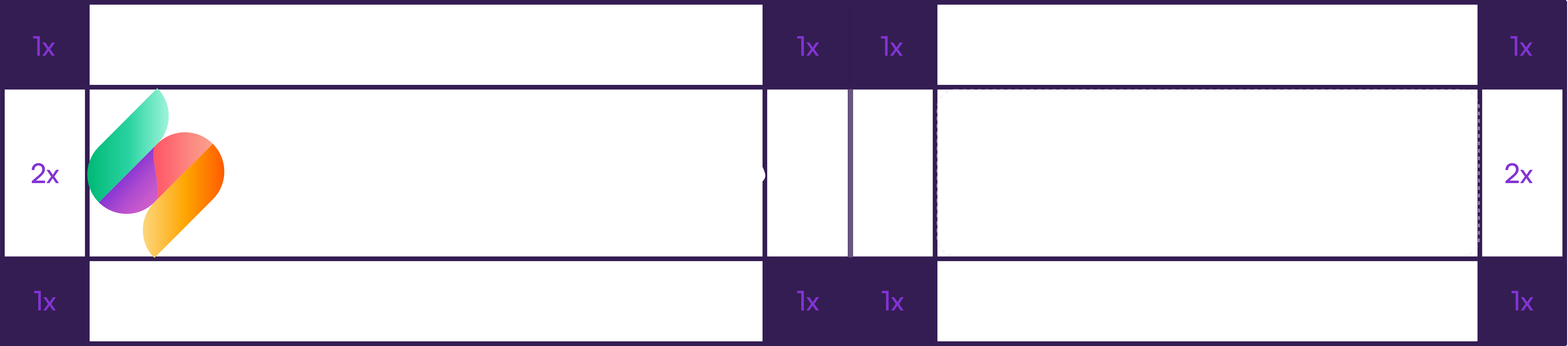 Horizontal lockup clear space