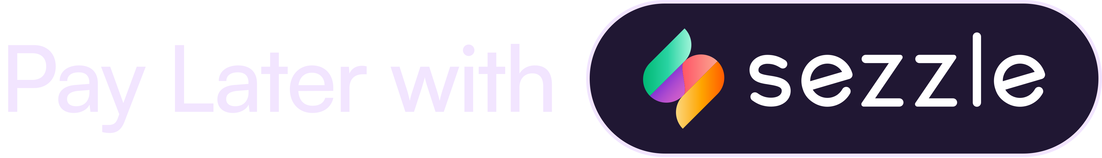 Pay Later light horizontal badge